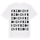 White t-shirt med Fredhem ordlek t-shirt