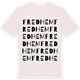 Vintage White t-shirt med Fredhem ordlek t-shirt