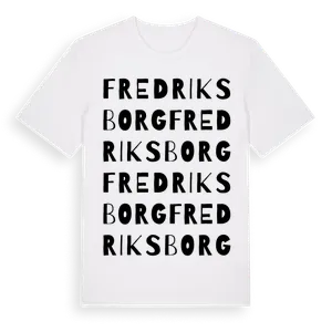 Fredriksborg ordlek t-shirt – ekologisk bomull t-shirt från Pinshirt