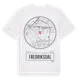 White t-shirt med Fredriksdal t-shirt