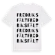 White t-shirt med Fredriksfält ordlek t-shirt