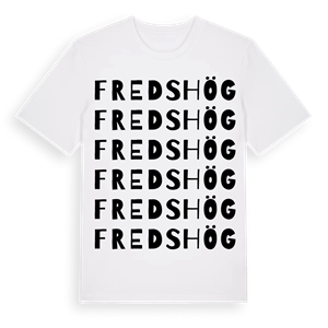 Fredshög ordlek t-shirt – ekologisk bomull t-shirt från Pinshirt