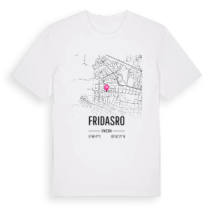 Fridasro karta t-shirt – ekologisk bomull t-shirt från Pinshirt