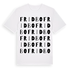 Fridbo ordlek t-shirt – ekologisk bomull t-shirt från Pinshirt