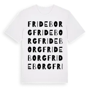 Frideborg ordlek t-shirt – ekologisk bomull t-shirt från Pinshirt