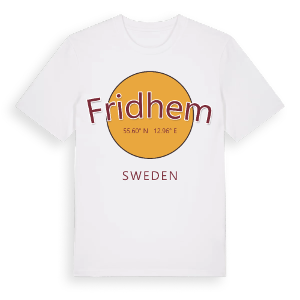 Fridhem cirkel t-shirt – ekologisk bomull t-shirt från Pinshirt
