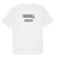 White t-shirt med Fridhill i Sverige t-shirt