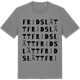 Mid Heather Gray t-shirt med Fridslätt ordlek t-shirt