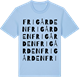 Blue Soul t-shirt med Frigården ordlek t-shirt