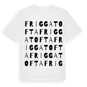 Friggatofta ordlek t-shirt – ekologisk bomull t-shirt från Pinshirt