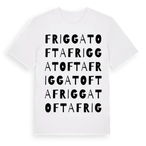 Friggatofta ordlek t-shirt – ekologisk bomull t-shirt från Pinshirt