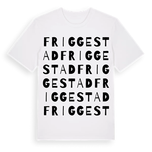 Friggestad ordlek t-shirt – ekologisk bomull t-shirt från Pinshirt