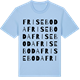 Blue Soul t-shirt med Friseboda ordlek t-shirt