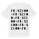 Friseboda ordlek t-shirt