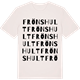 Vintage White t-shirt med Frönshult ordlek t-shirt