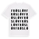 Fröslöv ordlek t-shirt