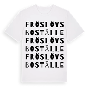 Fröslövs boställe ordlek t-shirt – ekologisk bomull t-shirt från Pinshirt