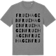 Mid Heather Gray t-shirt med Fruehagen ordlek t-shirt