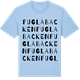 Blue Soul t-shirt med Fuglabacken ordlek t-shirt