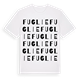Fuglie ordlek t-shirt