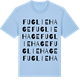 Blue Soul t-shirt med Fugliehage ordlek t-shirt