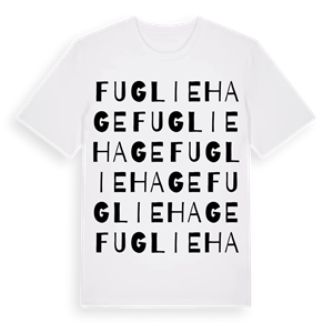 Fugliehage ordlek t-shirt – ekologisk bomull t-shirt från Pinshirt