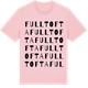 Pink Cotton t-shirt med Fulltofta ordlek t-shirt