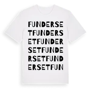 Funderset ordlek t-shirt – ekologisk bomull t-shirt från Pinshirt