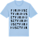 Blue Soul t-shirt med Furuhuset ordlek t-shirt