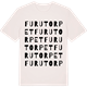 Vintage White t-shirt med Furutorpet ordlek t-shirt