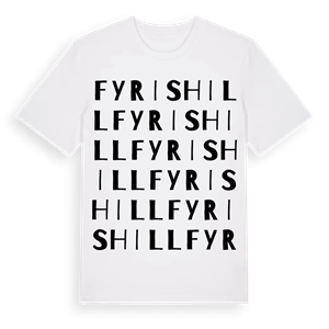 Fyrishill ordlek t-shirt – ekologisk bomull t-shirt från Pinshirt