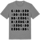 Mid Heather Gray t-shirt med Gaddaröd ordlek t-shirt