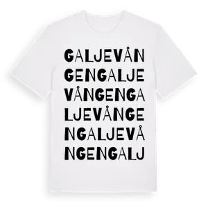 Galjevången ordlek t-shirt – ekologisk bomull t-shirt från Pinshirt