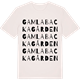 Vintage White t-shirt med Gamla Backagården ordlek t-shirt