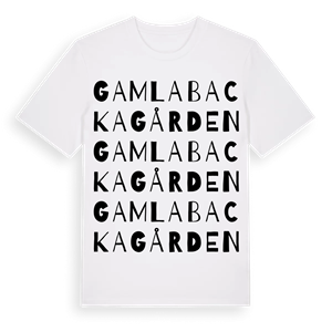 Gamla Backagården ordlek t-shirt – ekologisk bomull t-shirt från Pinshirt