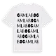 White t-shirt med Gamla Bo ordlek t-shirt