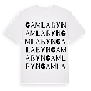 Gamla byn ordlek t-shirt – ekologisk bomull t-shirt från Pinshirt