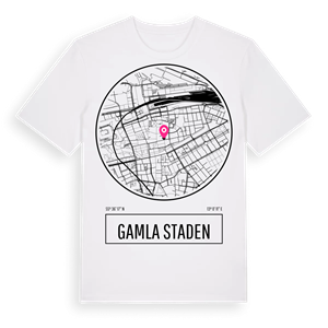 Gamla Staden t-shirt – ekologisk bomull t-shirt från Pinshirt