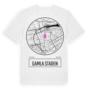 Gamla staden t-shirt – ekologisk bomull t-shirt från Pinshirt