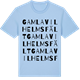 Blue Soul t-shirt med Gamla Vilhelmsfält ordlek t-shirt