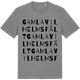 Mid Heather Gray t-shirt med Gamla Vilhelmsfält ordlek t-shirt