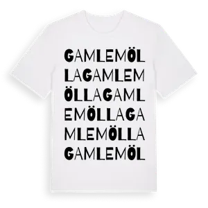 Gamlemölla ordlek t-shirt – ekologisk bomull t-shirt från Pinshirt