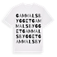 White t-shirt med Gammalsbygget ordlek t-shirt