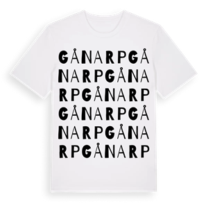Gånarp ordlek t-shirt – ekologisk bomull t-shirt från Pinshirt