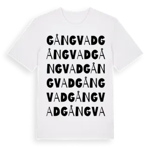 Gångvad ordlek t-shirt – ekologisk bomull t-shirt från Pinshirt