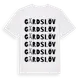 White t-shirt med Gärdslöv ordlek t-shirt