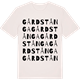 Vintage White t-shirt med Gårdstånga ordlek t-shirt