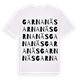 White t-shirt med Garnanäs ordlek t-shirt