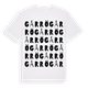 White t-shirt med Gårrö ordlek t-shirt