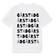 White t-shirt med Gårstad ordlek t-shirt